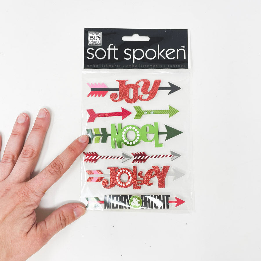 Soft Spoken Merry & Joy 3D Stickers