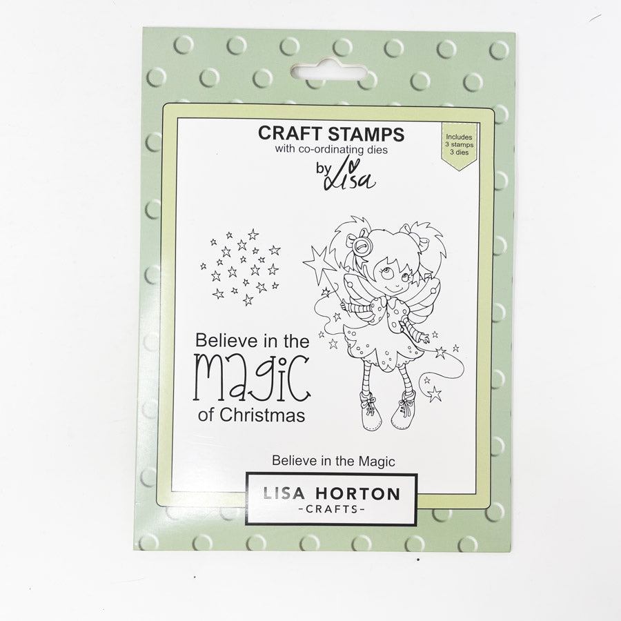 Lisa Horton Crafts Believe in the Magic Stamp and Cutting Die Set