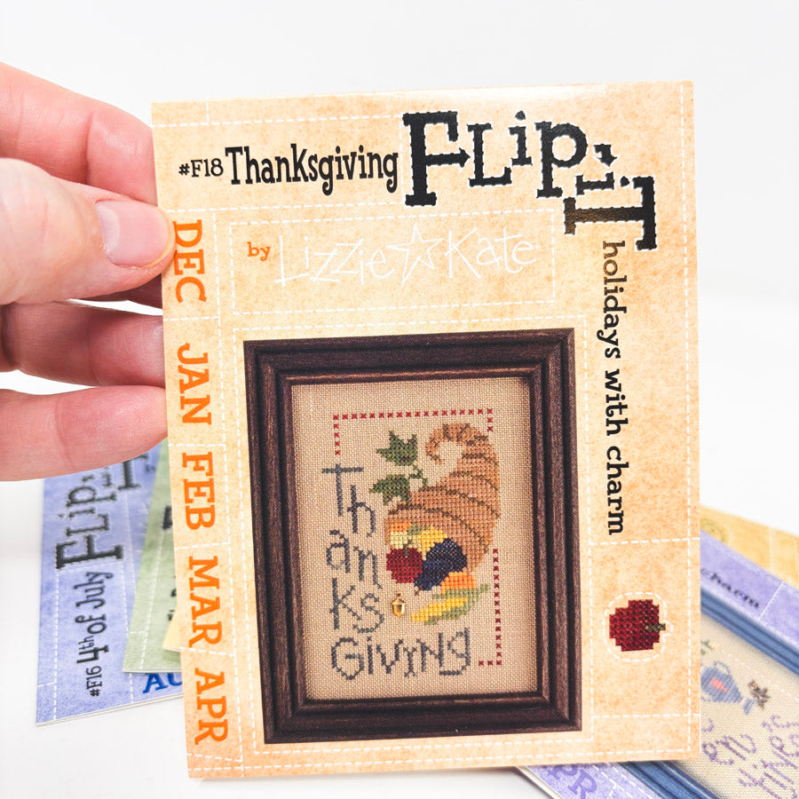 Lizzie Kate Flip It Holidays with Charm Cross Stitch Patterns