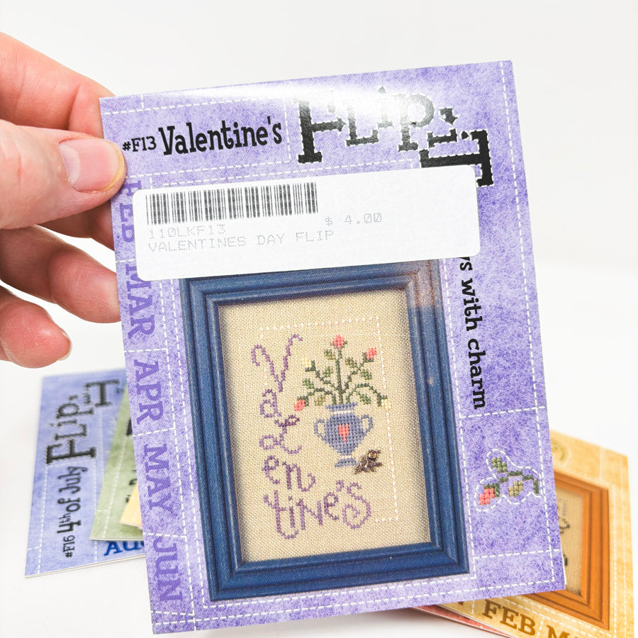 Lizzie Kate Flip It Holidays with Charm Cross Stitch Patterns