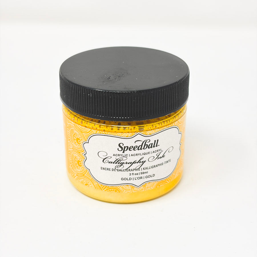 Gold Speedball Acrylic Calligraphy Ink
