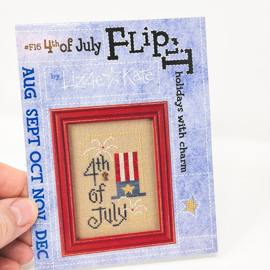 Lizzie Kate Flip It Holidays with Charm Cross Stitch Patterns