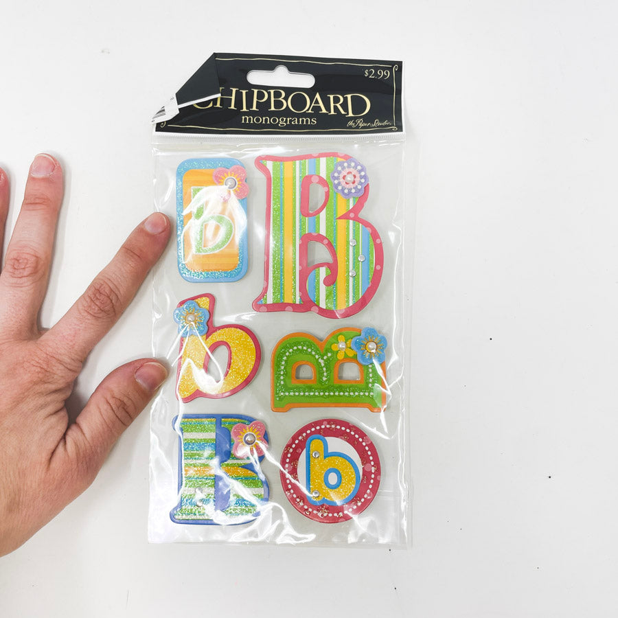 The Paper Studio Chipboard ABC's Monograms