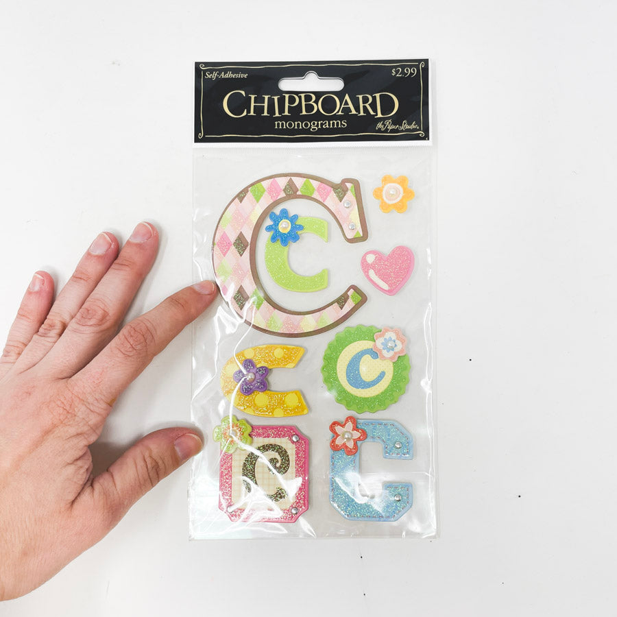 The Paper Studio Chipboard ABC's Monograms