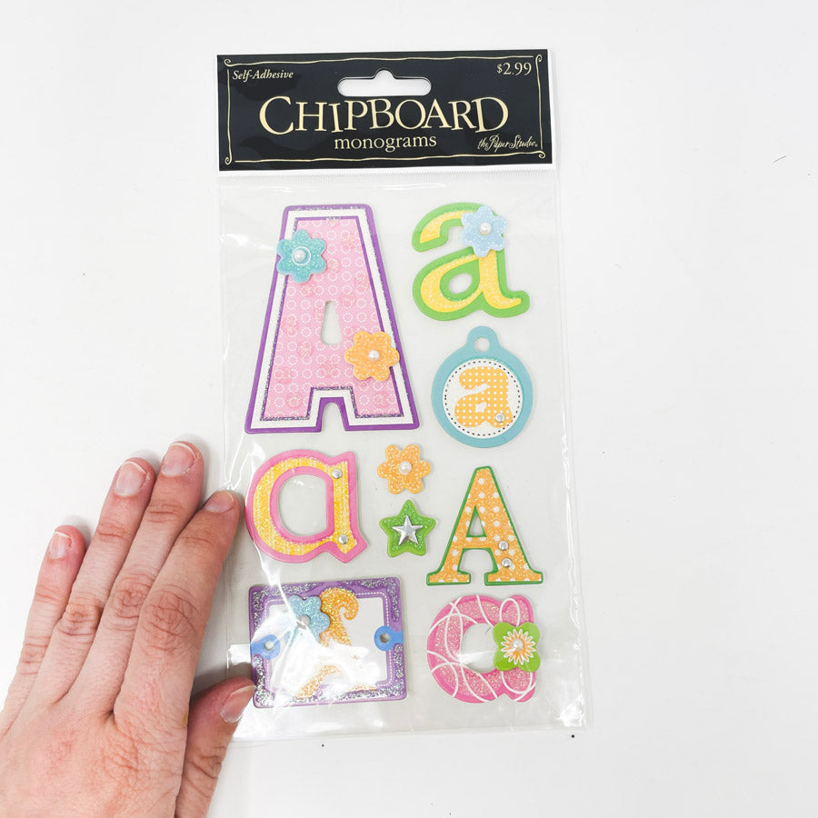 The Paper Studio Chipboard ABC's Monograms