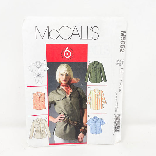 2006 McCall’s Top - M5052 - Size 14-20