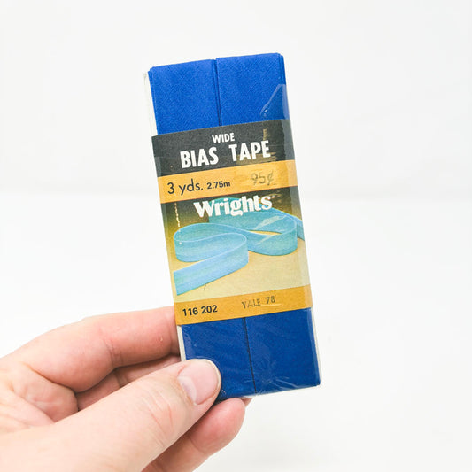 Wrights Wide Bias Tape - Yale Blue
