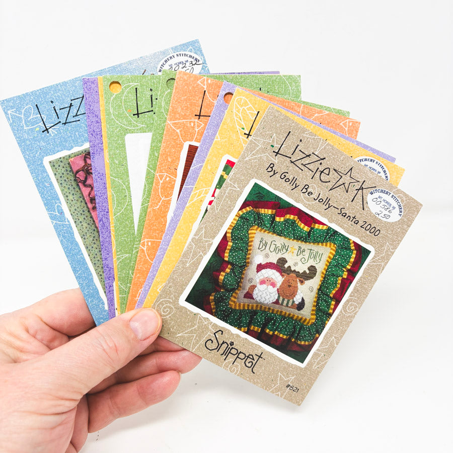 Lizzie Kate Holiday Theme Snippet Cross Stitch Patterns