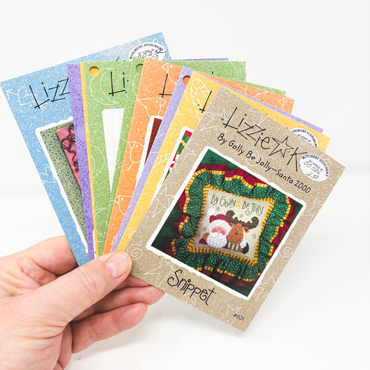 Lizzie Kate Holiday Theme Snippet Cross Stitch Patterns