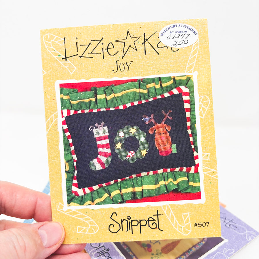 Lizzie Kate Holiday Theme Snippet Cross Stitch Patterns