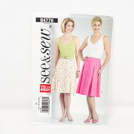 2006 See & Sew Skirt - B4770 - Size 16-22
