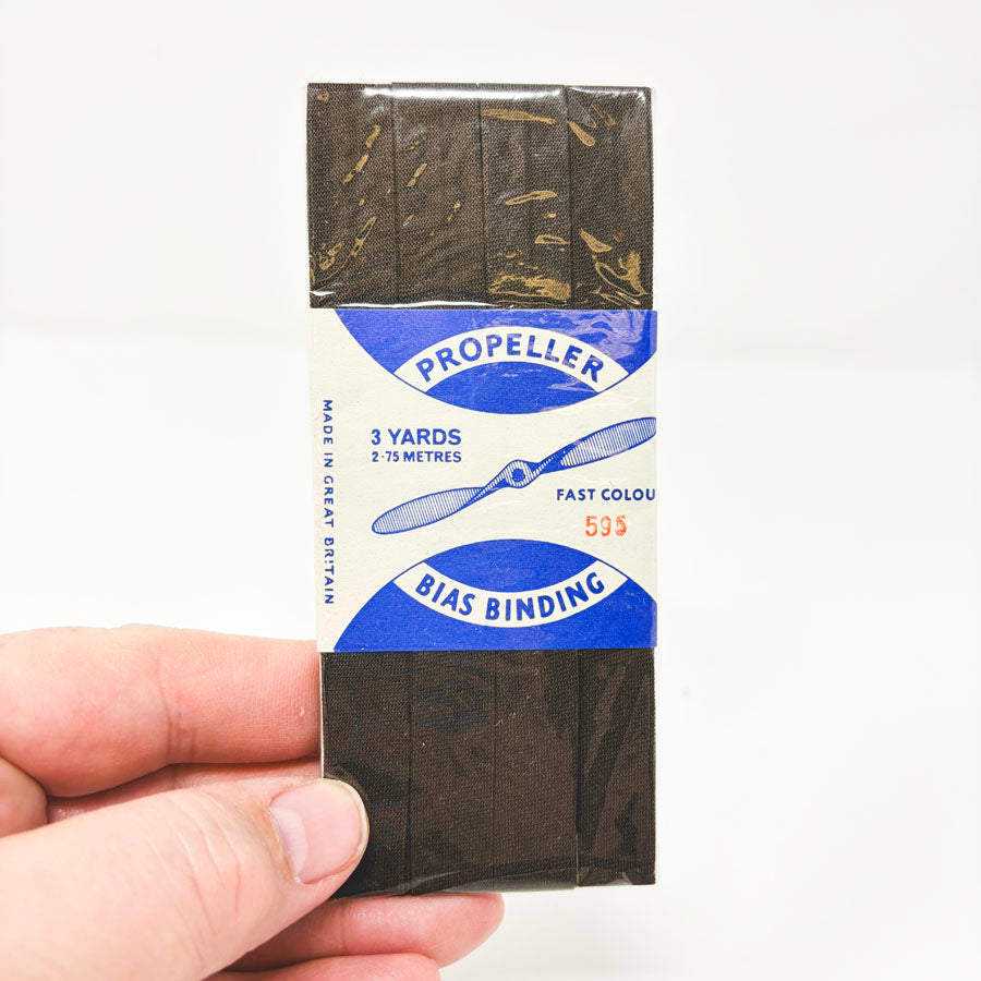 Propeller Bias Binding - Black/Brown