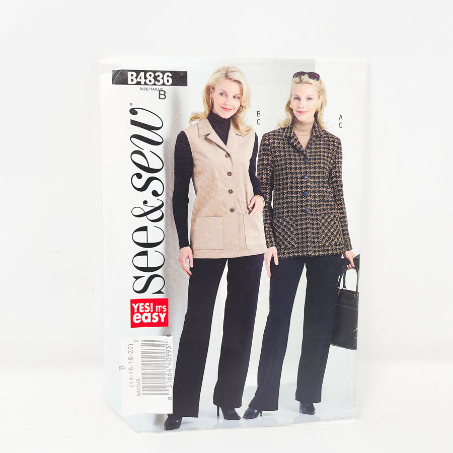 2006 See & Sew Office - B4836 - Size 14-20