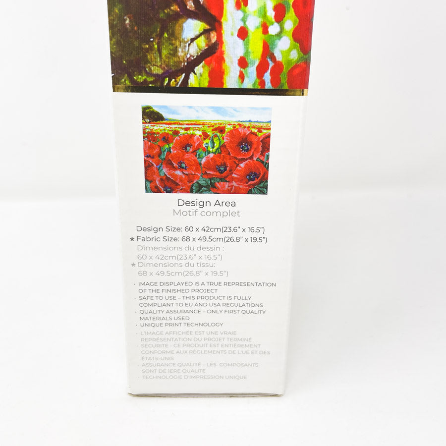 Diamond Dotz Red Poppy FIeld Diamond Art Painting Kit