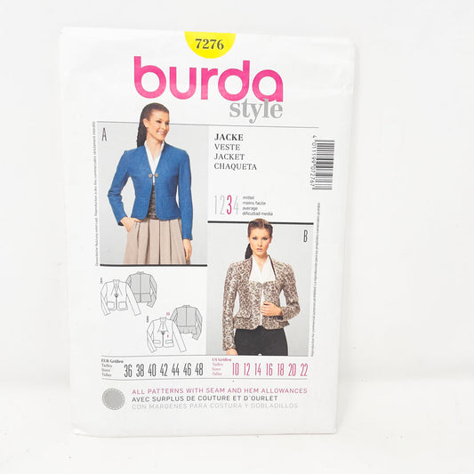 2000s Burda Jacket - 7376 - Size 10-22