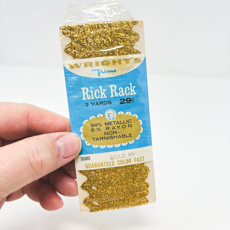 Wright's Rick Rack - Gold