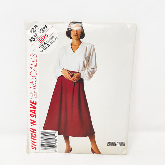 1991 Stitch N’ Save Blouse/Skirt - 5575 - Size 10-14