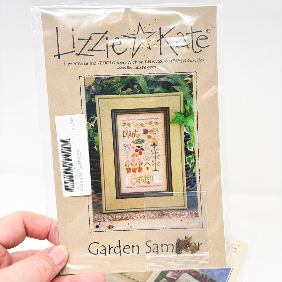 Garden Themed Lizzie Kate Cross Stitch Patterns