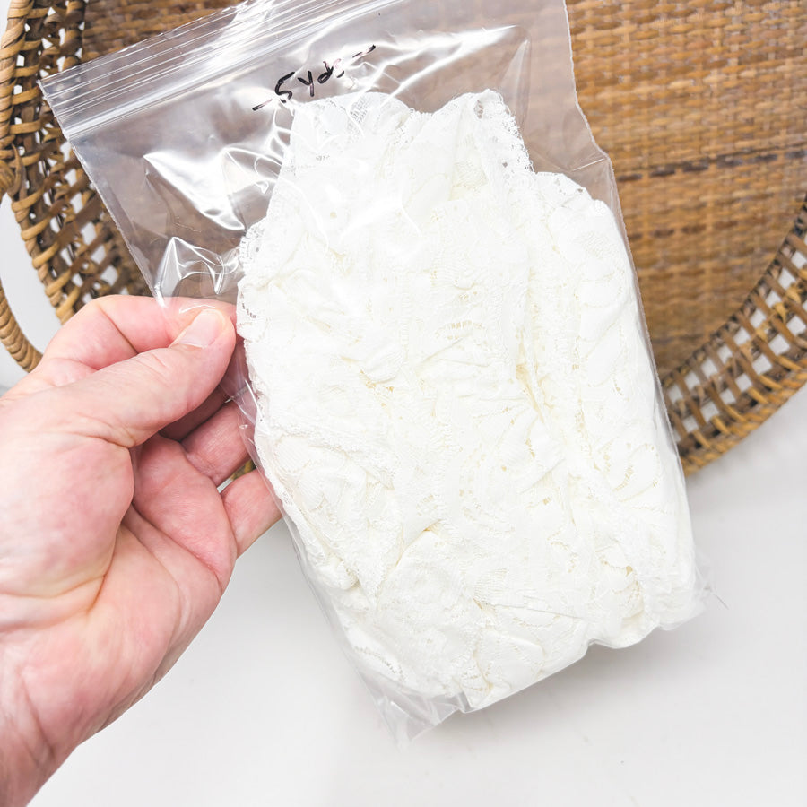 5 Yds Off-White Ruffle Lace
