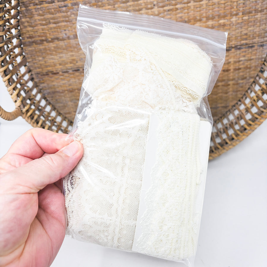 Assorted Cream Lace Bundle
