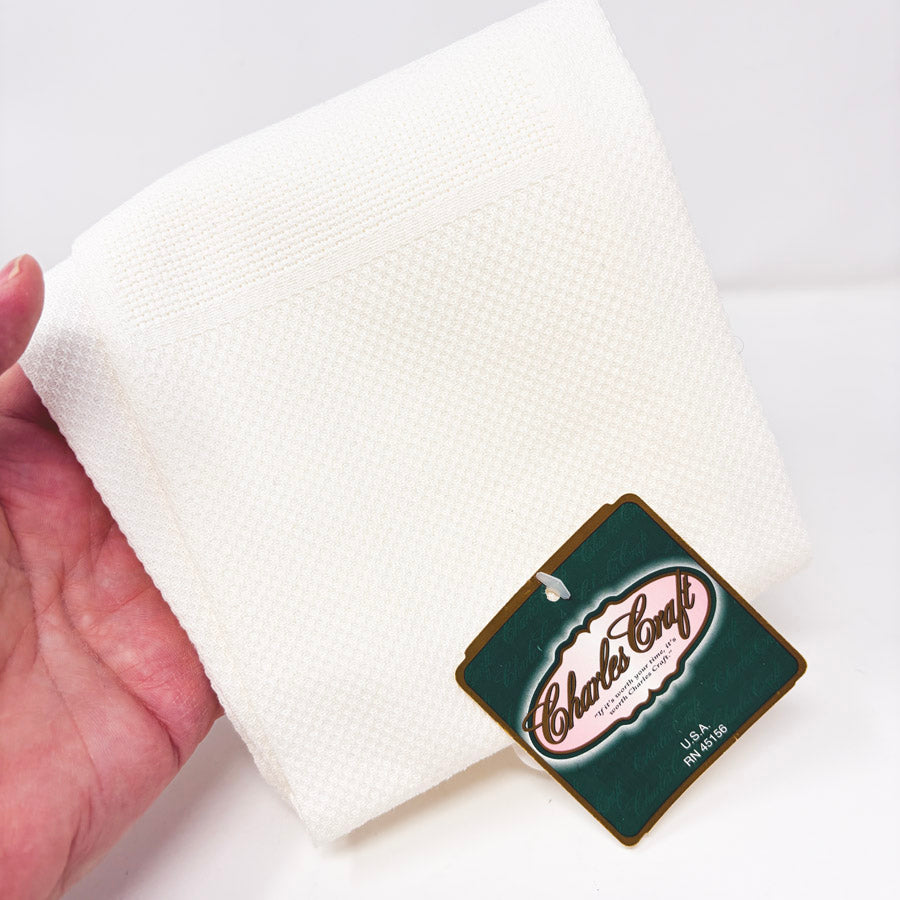 Charles Craft Showcase Huck Towel - White