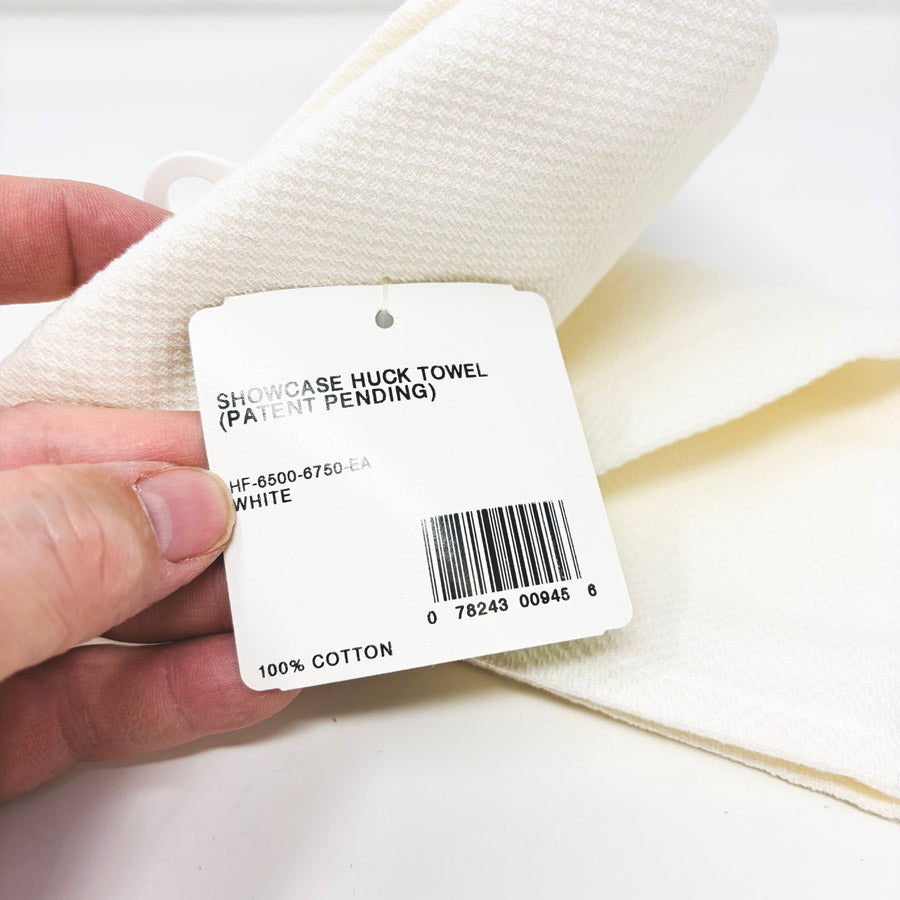 Charles Craft Showcase Huck Towel - White