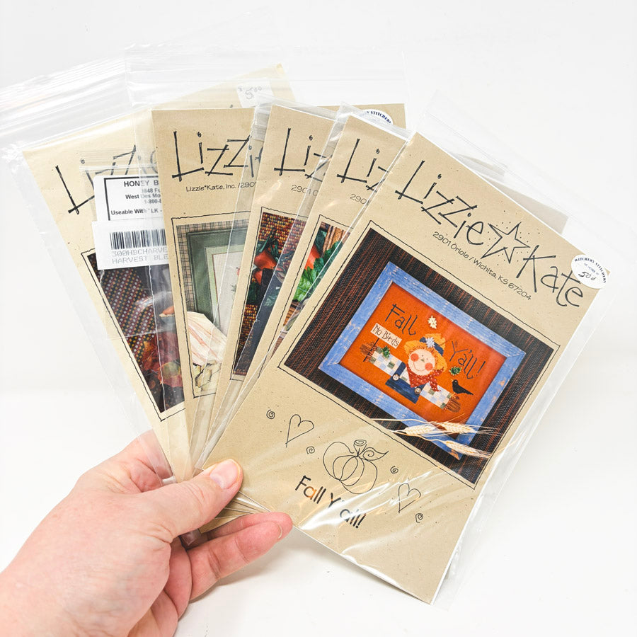 Autumn Themed Lizzie Kate Cross Stitch Patterns