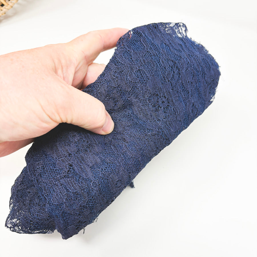 1 Sq Yd Navy Lace