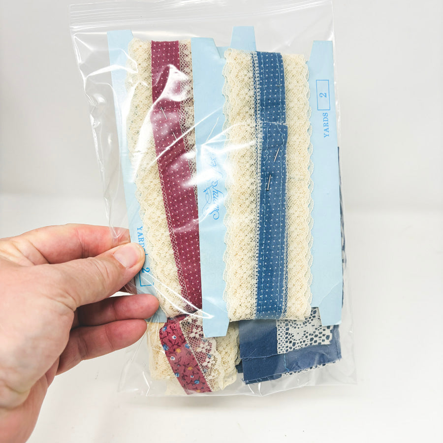 Fabric and Lace Trim Bundle