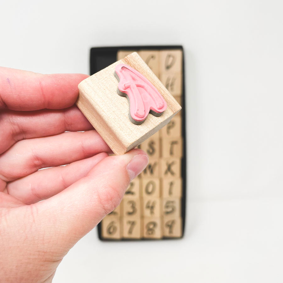 Stampabilities Alphabet and Number Wood Stamps