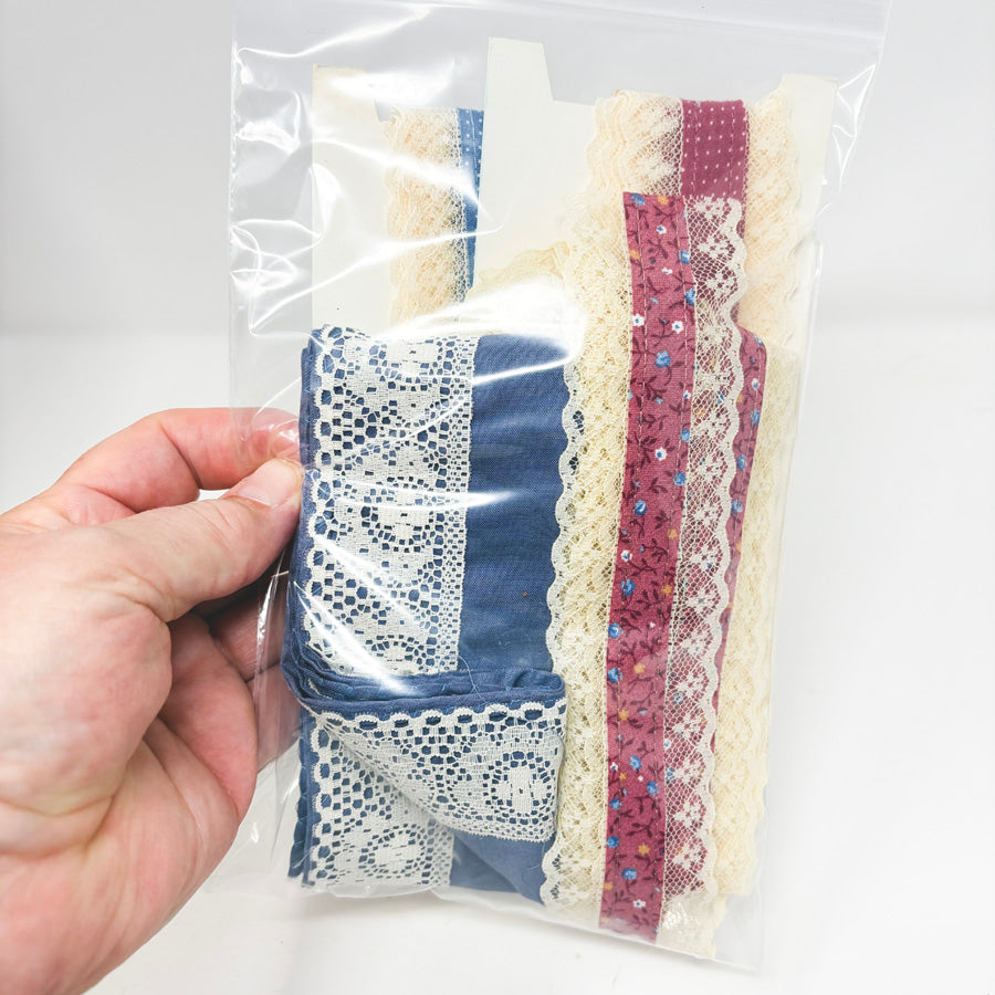 Fabric and Lace Trim Bundle