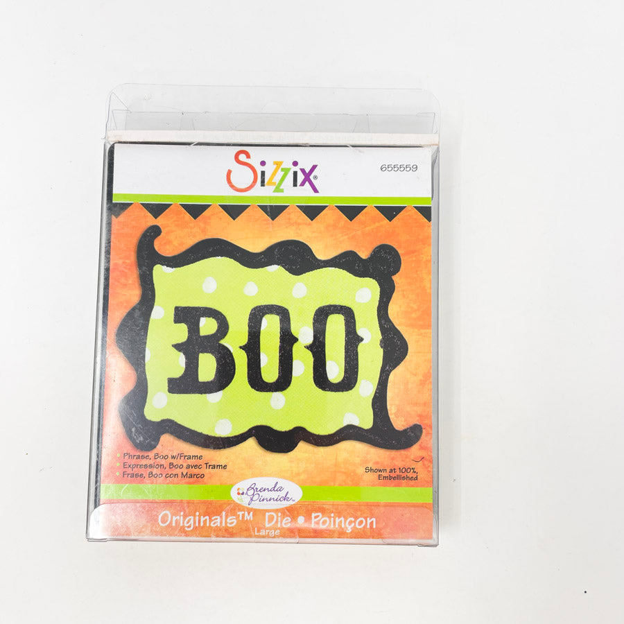 Sizzix Phrase Boo with Frame Cutting Die