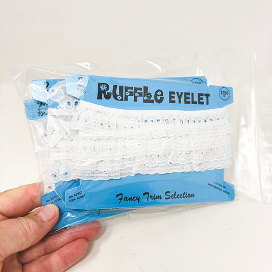 Ruffle Eyelet Fancy Trim Selection Bundle