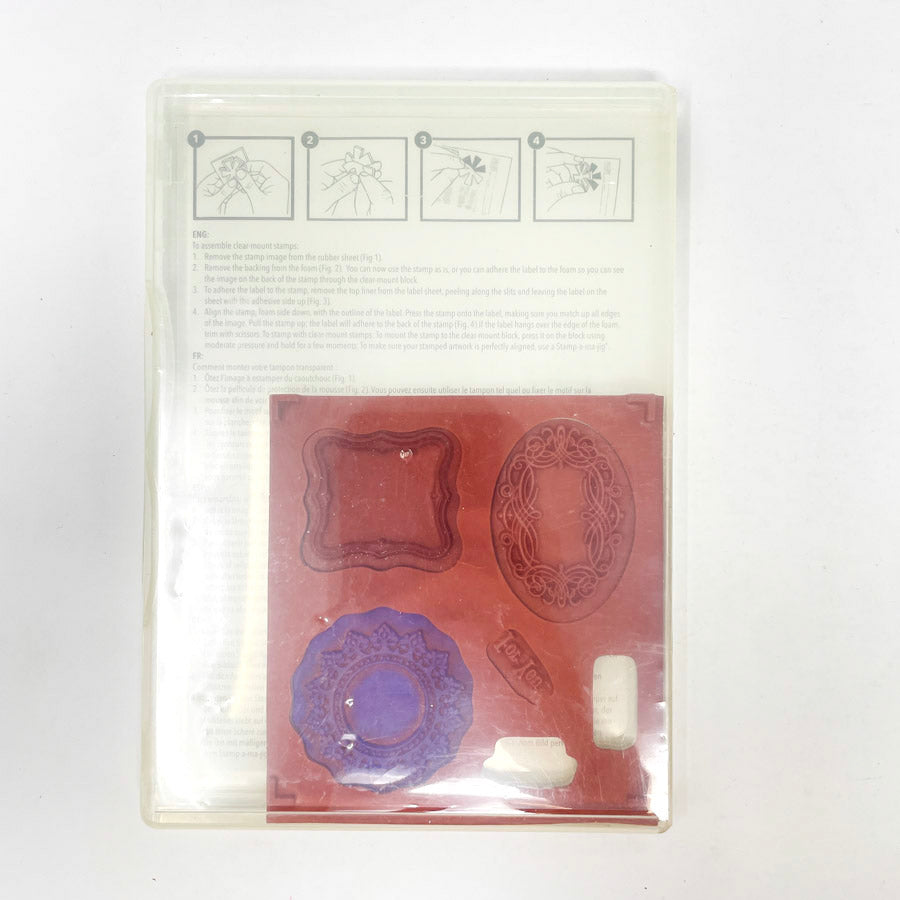 Stampin Up! Cling Stamps - Vintage Labels