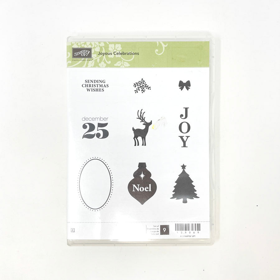 Stampin Up! Cling Stamps - Joyous Celebrations and Happiest Birthday Wishes