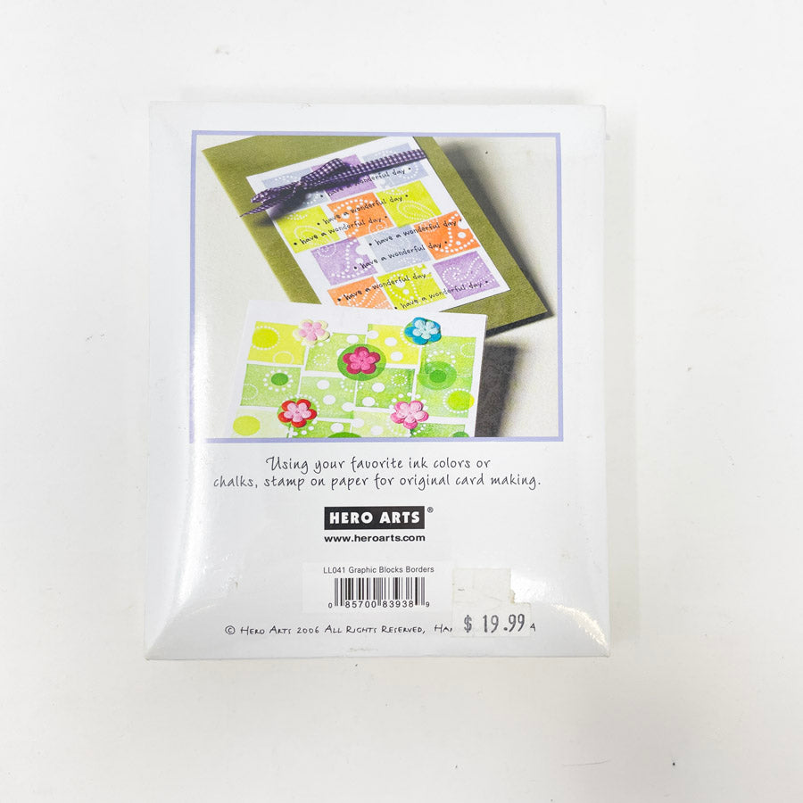 Hero Arts Graphic Block Borders Rubber Stamp Set