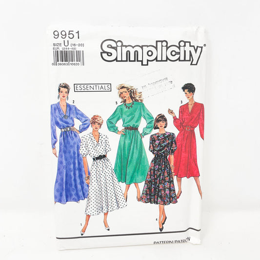 1990 Simplicity Dress - 9951 - Size 16-20