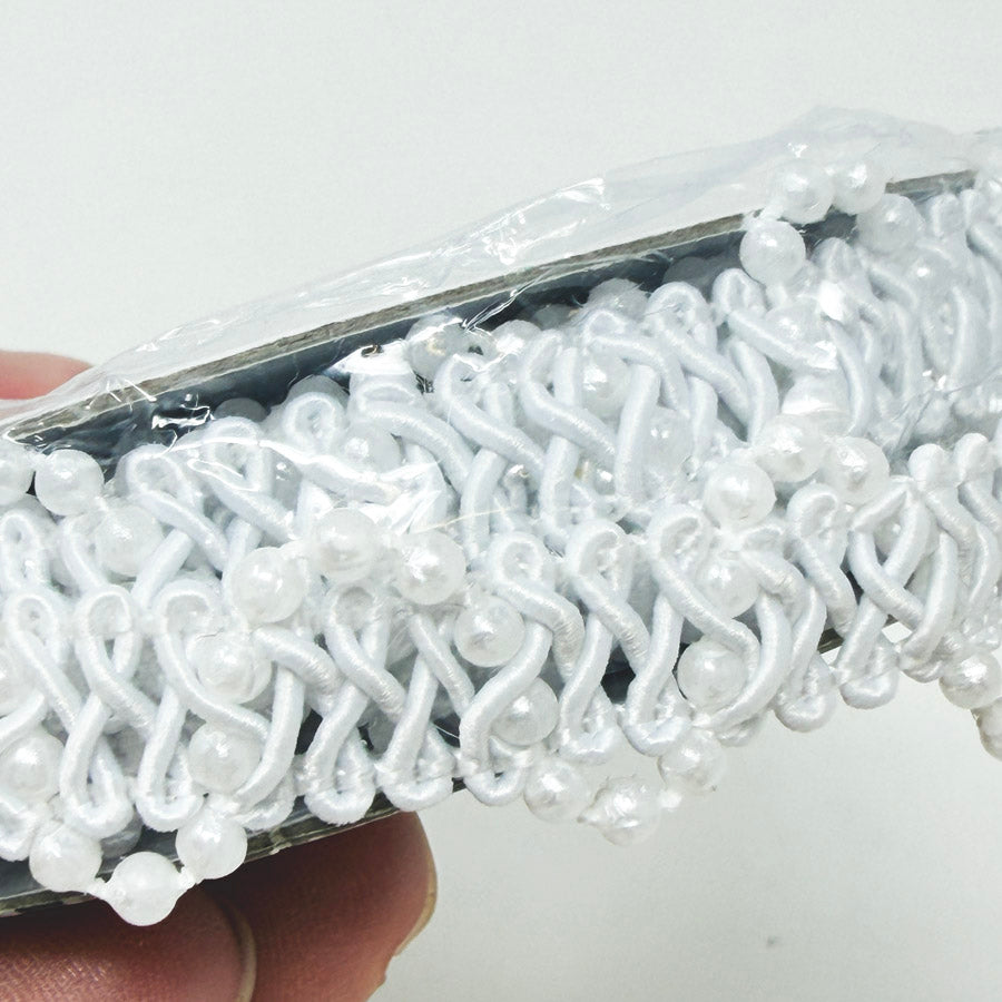 1/2" Offray White Pearl Ribbon Trim