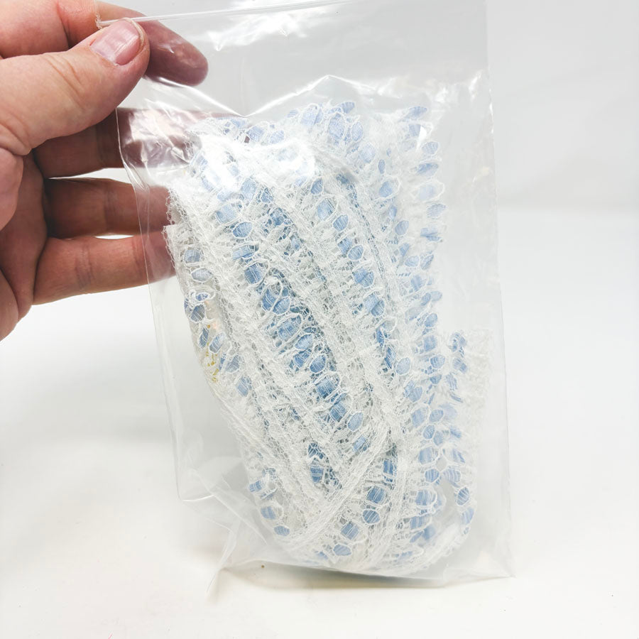 Blue & White Fancy Lace Trim (Copy)