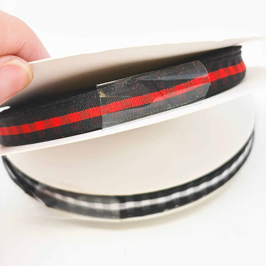 3/8" Assorted Plaid Large Spool Ribbon