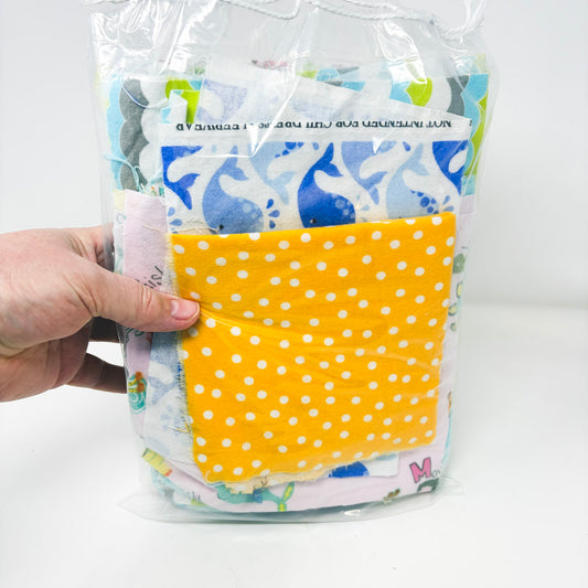 Bundle of Flannel Fabric Remnants