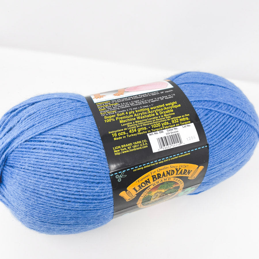 Lion Brand Pound Of Love, Knitting Yarn & Wool