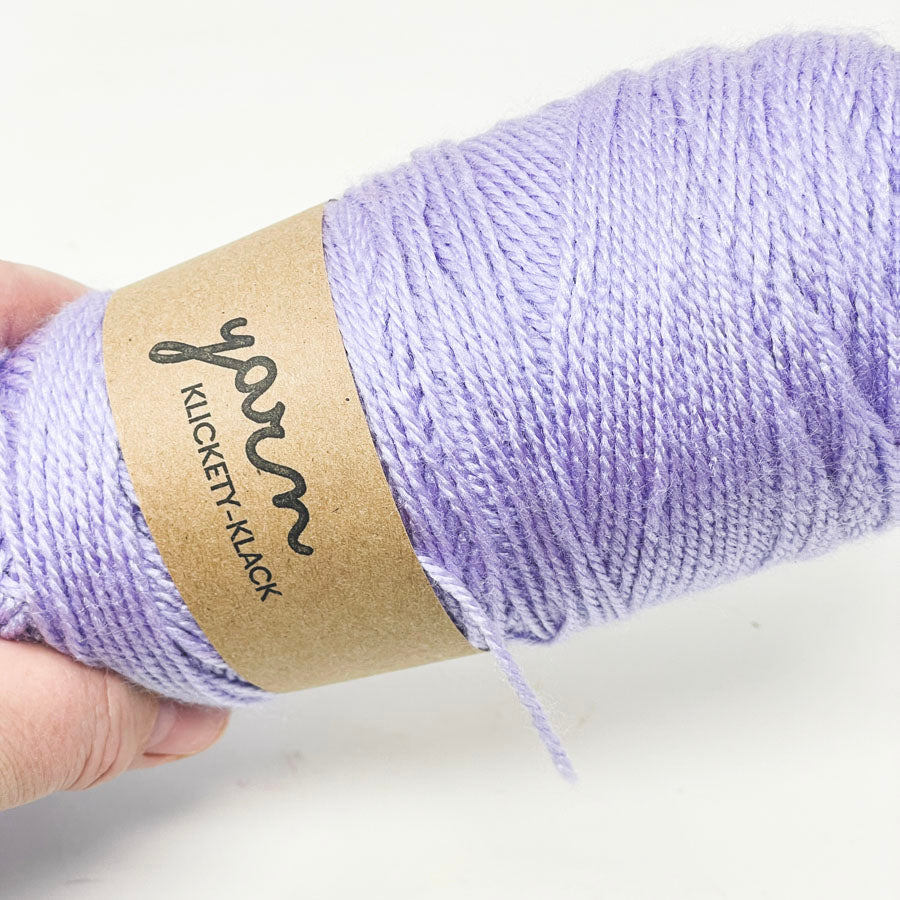 Lavender Acrylic Yarn Skein Remnant