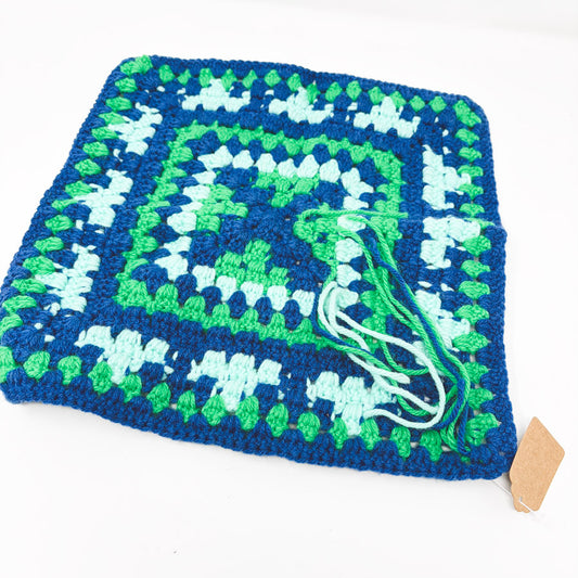 Blue Granny Square Start