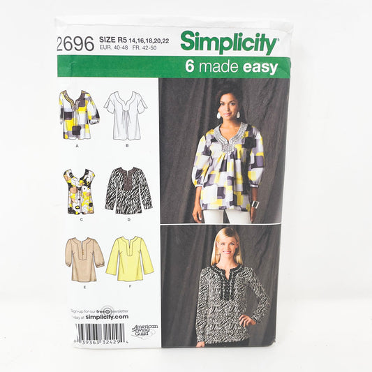 2009 Simplicity Top - 2696 - Size 14-22