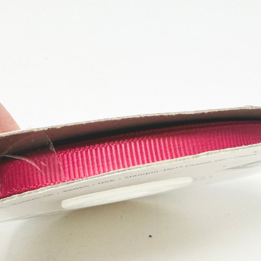 1/4" Rose Red Stampin' Up Gross-grain Ribbon