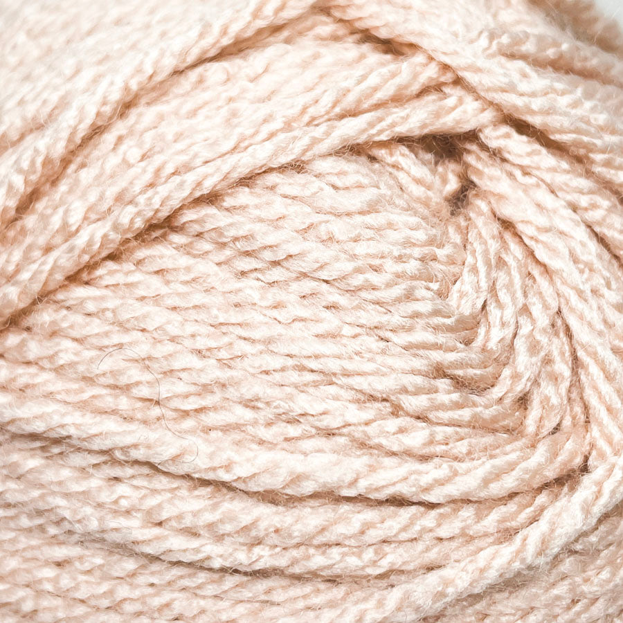 Blush Acrylic Yarn Skein Remnant