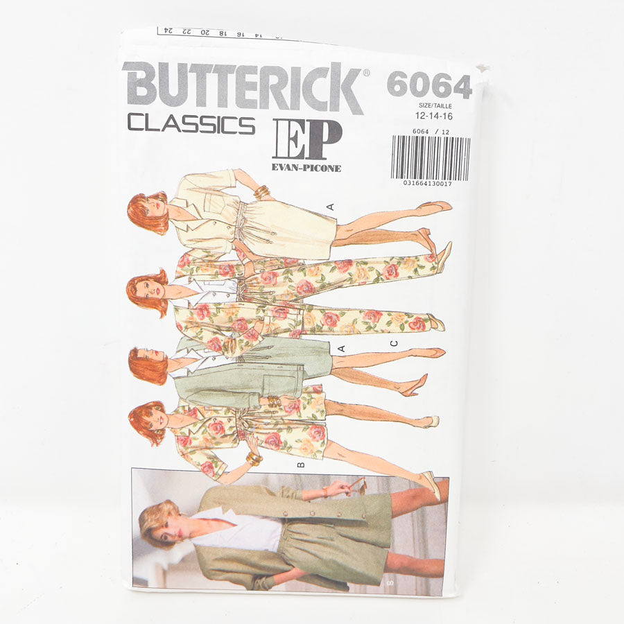 1992 Butterick Dress/Skirt/Top - 6064 - Size 12-16