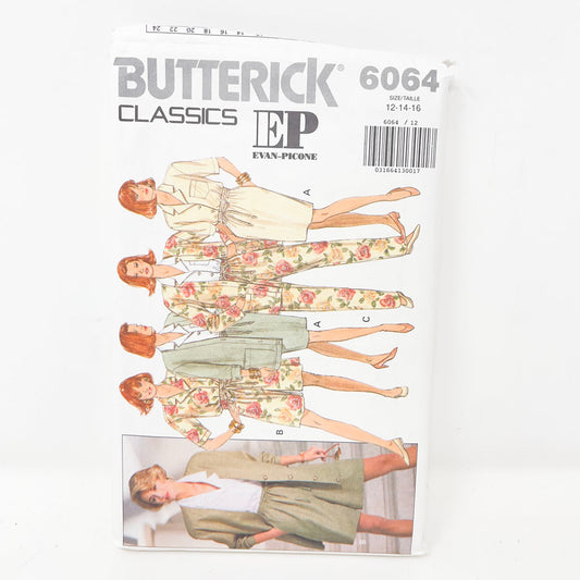 1992 Butterick Dress/Skirt/Top - 6064 - Size 12-16