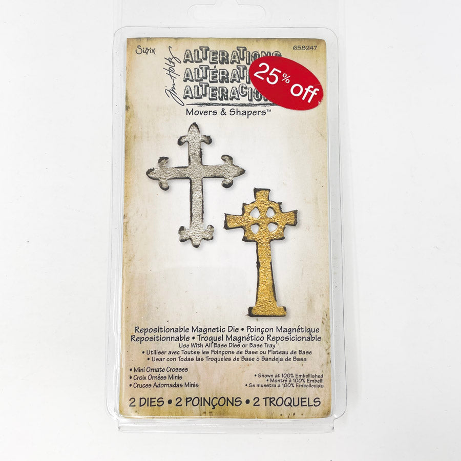 Sizzix Mini Crosses Magnetic Cutting Die by Tim Holtz